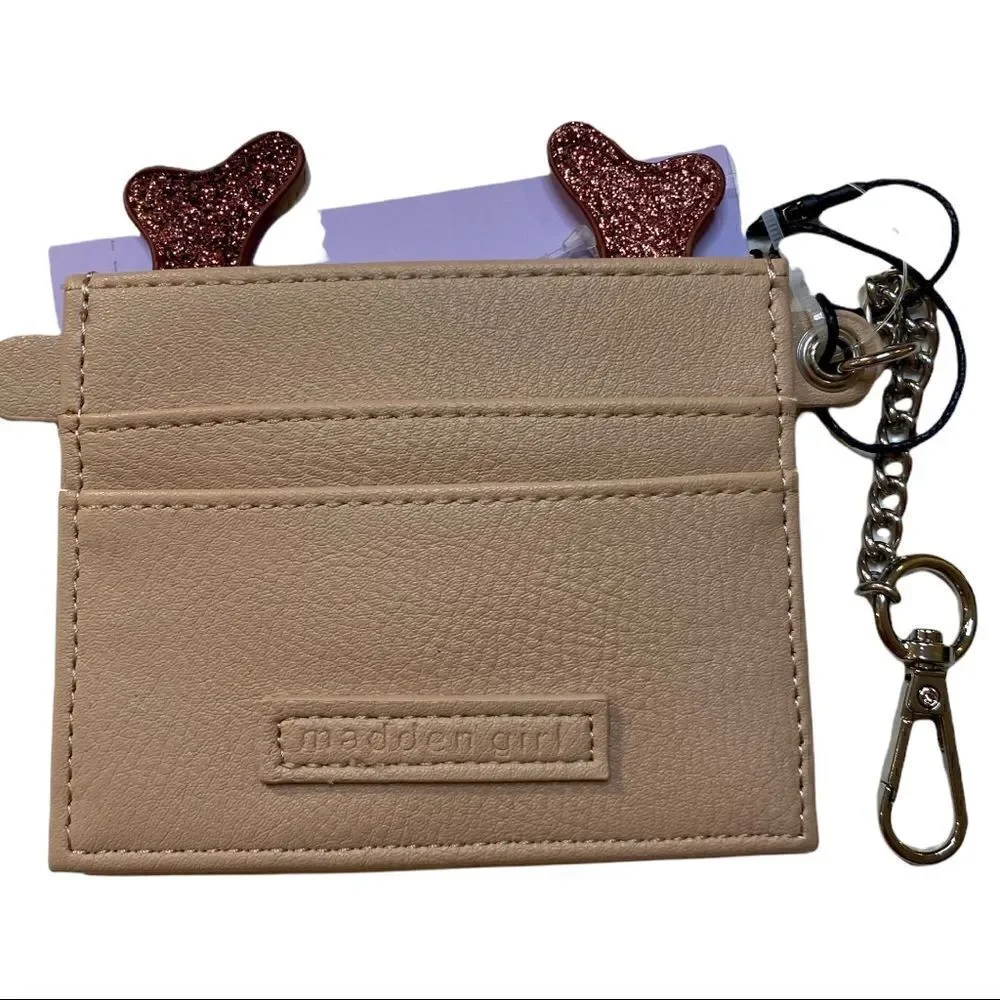 Madden Girl Adorable Reindeer Key & Card Holder. Great Stocking Stuffer!